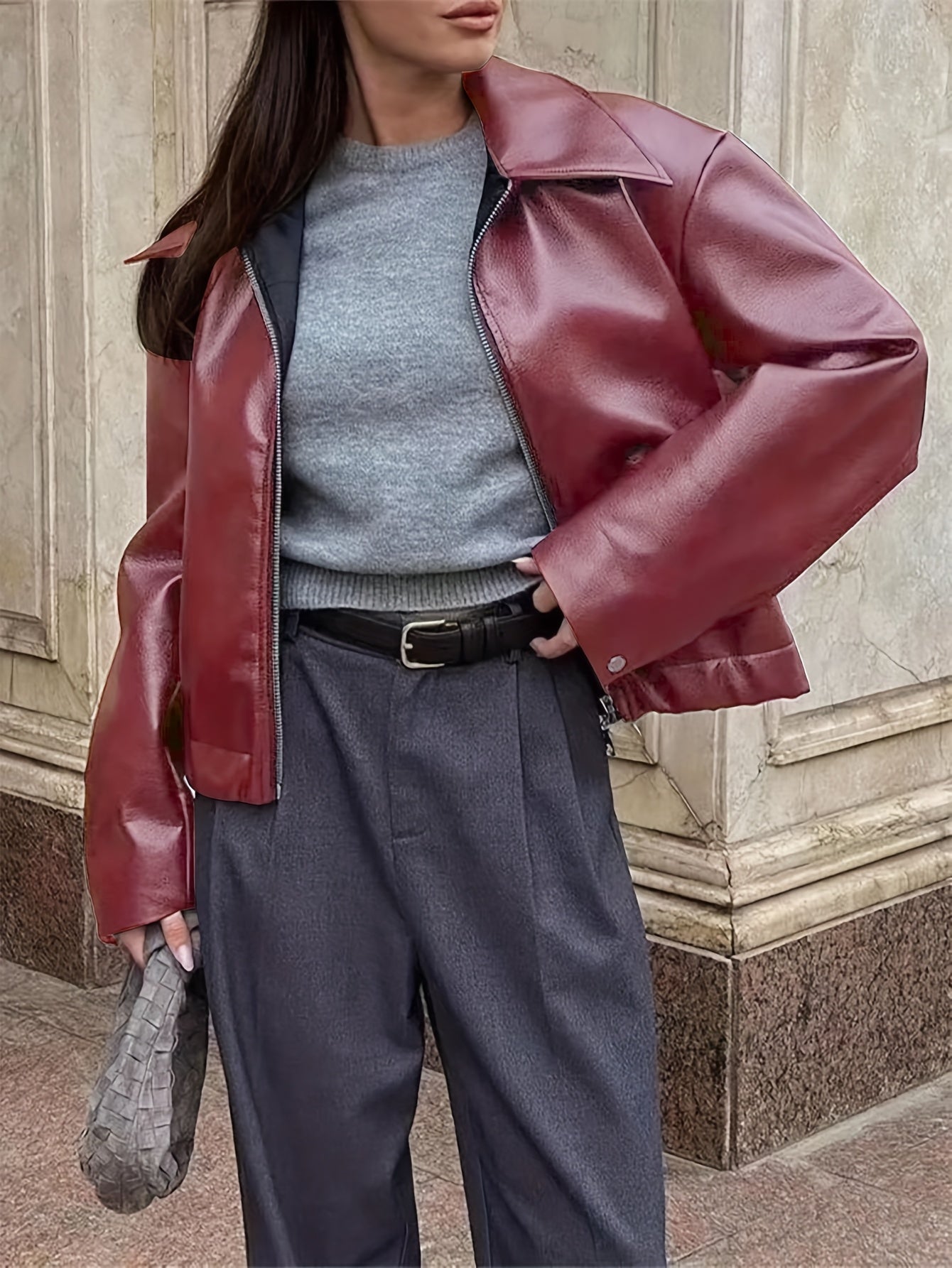 Chaqueta de Cuero Sintético Vintage – Estilo Atemporal con Actitud