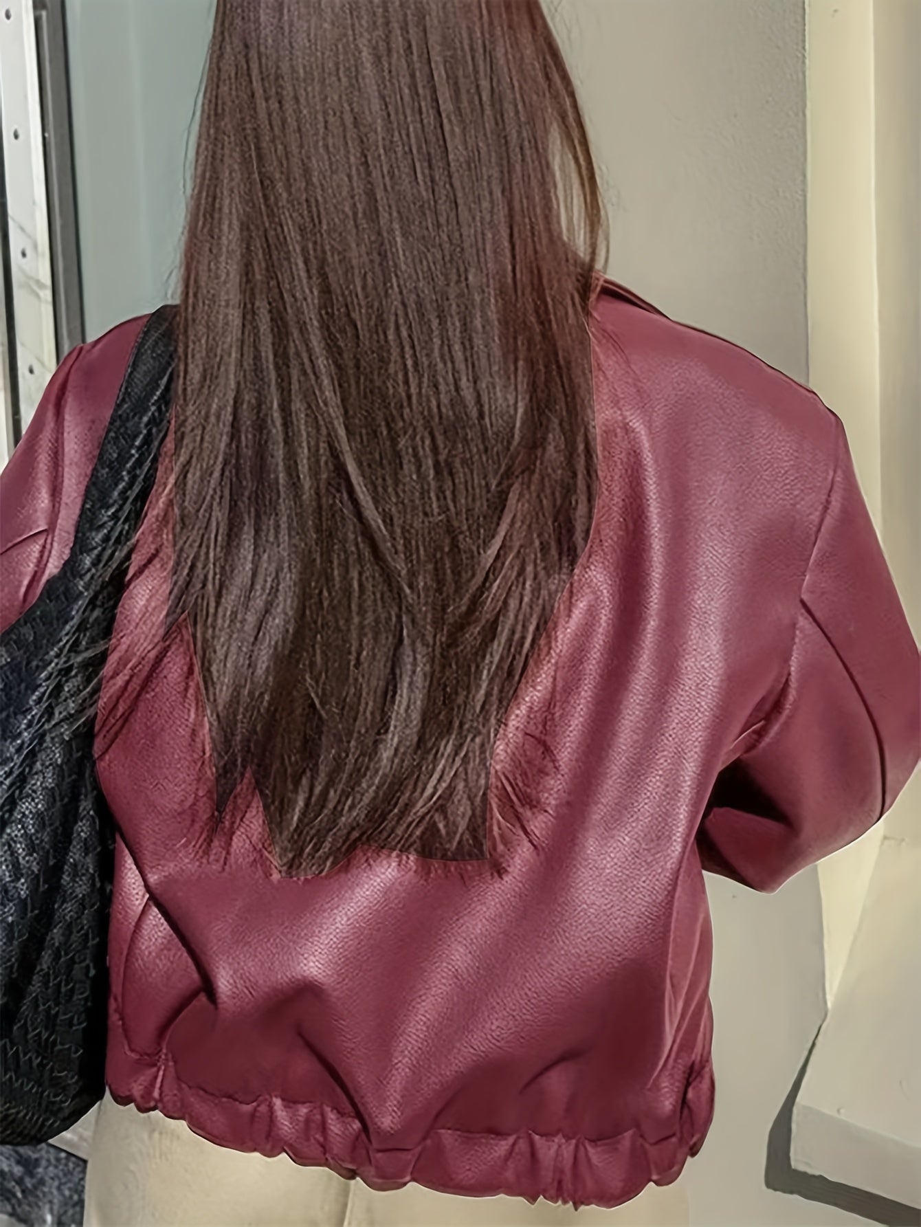 Chaqueta de Cuero Sintético Vintage – Estilo Atemporal con Actitud