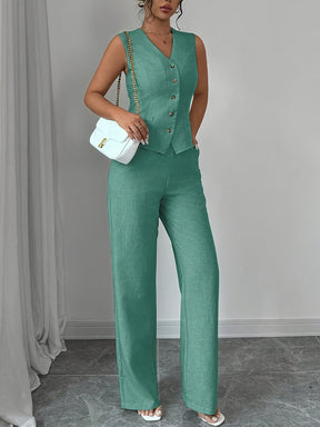 Conjunto Elegante 2 Piezas: Cárdigan + Pantalón para un Estilo Cómodo y Sofisticado
