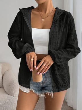 Chaqueta con Capucha Larga para Mujer – Estilo Casual y Funcionalidad Diaria