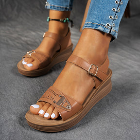 Sandalias Casuales con Plataforma y Correas Ajustables – Comodidad y Estilo para tu Día a Día