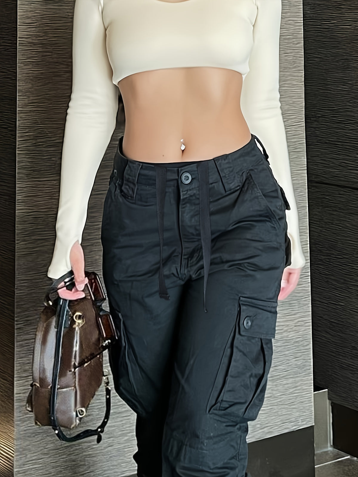 Pantalones Cargo de Pierna Ancha Estilo Vintage – Comodidad y Actitud en Cada Paso