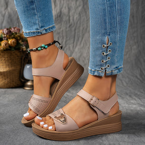 Sandalias Casuales con Plataforma y Correas Ajustables – Comodidad y Estilo para tu Día a Día