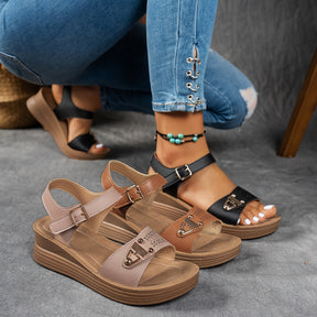 Sandalias Casuales con Plataforma y Correas Ajustables – Comodidad y Estilo para tu Día a Día